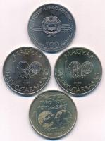 1982-1988. 100Ft alpakka "Labdarúgó Bajnokság" (4xklf) T:BU