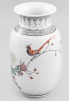 Kínai porcelán váza .Matricás, jelzett, hibátlan 18 cm