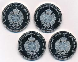 Máltai Lovagrend 2004. 100L Cu-Ni (4xklf) "Európai Unió sorozat: Bulgária, Vatikán, Szlovénia, ...