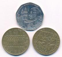 Ausztria 1980. 20Sch "Ausztria kilenc tartománya" + 1986. 20Sch "A Georgenberg-paktum 800. évfordulója" + 2006. 5E Ag "Wolfgang Amadeus Mozart" T:UNC,AU Austria 1980. 20 Schilling "The nine Austrian Provinces" + 1986. 20 Schilling "800 Years of Georgenberger Handfeste" + 2006. 5 Euro Ag "Wolfgang Amadeus Mozart" C:UNC,AU