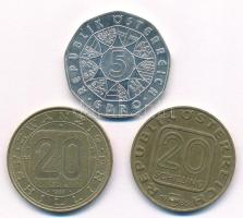 Ausztria 1980. 20Sch "Ausztria kilenc tartománya" + 1986. 20Sch "A Georgenberg-paktum...