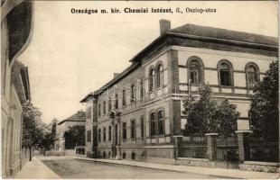 1929 Budapest II. Országos m. kir. Chemiai (Kémiai) Intézet, Oszlop utca (ma Keleti Károly utca) (EK)