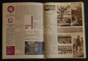 1972-1973-as TURISTA folyóirat évkönyve műbőr kötésben, nagyon szép állapotban