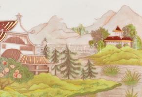 cca 1920-1930 Pirkenhammer Fischer & Mieg gésamintás, kézzel festett/matricás nagyméretű szervír...