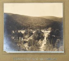 cca 1905 Erdély a Ferencfalvi alsó völgyzárógát. Krassó-Szörény vármegye. Az Osztrák-Magyar Vasúttár...