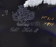 Ilmenau porcelán bonbonniere. Kézzel festett, jelzett, hibátlan 16x11 cm