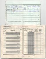 3db betétkönyv, közte 1940. "Budapest Székesfővárosi Községi Takarékpénztár Részvénytársaság&qu...