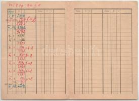 3db betétkönyv, közte 1940. "Budapest Székesfővárosi Községi Takarékpénztár Részvénytársaság&qu...