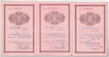 3db betétkönyv, közte 1940. "Budapest Székesfővárosi Községi Takarékpénztár Részvénytársaság&qu...