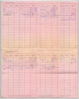 3db betétkönyv, közte 1940. "Budapest Székesfővárosi Községi Takarékpénztár Részvénytársaság&qu...