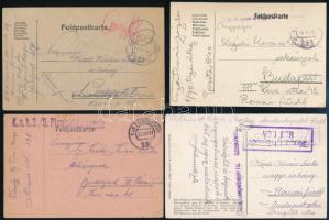 1917-1918 Kézdi-Kovács Lenkéhez, Kézdi-Kovács László (1864-1942) festőművész, műkritikus lányához írt 4 db tábori posta és 1 db levél. ó