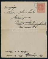 1917-1918 Kézdi-Kovács Lenkéhez, Kézdi-Kovács László (1864-1942) festőművész, műkritikus lányához ír...