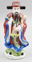 Kínai férfi. Porcelán szobor, kézzel festett, jelzés nélkül, hibátlan, m: 24 cm