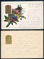 1918 2 db "Isonzo Armee 1915" képeslap Kézdi-Kovács Lenkéhez, Kézdi-Kovács László (1864-19...