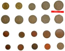 Nagy-Britannia ~1957-1988. 20db vegyes fémpénz T:vegyes Great-Britian ~1957-1988. 20pcs of mixed coins C:mixed