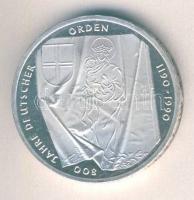 Németország 1990J 10M Ag "800 éves a Német Rend" T:BU ph