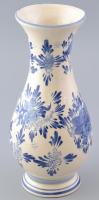 Delft jellegű kézzel festett porcelán váza, jelzés nélkül, hibátlan, m: 29,5 cm