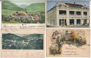 7 db régi képeslap vegyes minőségben / 7 pre-1945 postcards in mixed quality