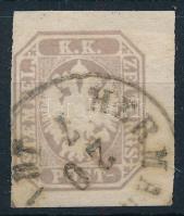 1863 Hírlapbélyeg 3 oldalt nagy szélekkel "HERMAN(NST)ADT"