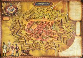 Erdélyi városok középkori látképe: Kolozsvár, Temesvár, Brassó, Nagyszeben, stb. Össz. 6 db történel...