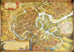 Erdélyi városok középkori látképe: Kolozsvár, Temesvár, Brassó, Nagyszeben, stb. Össz. 6 db történel...