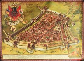 Erdélyi városok középkori látképe: Kolozsvár, Temesvár, Brassó, Nagyszeben, stb. Össz. 6 db történel...