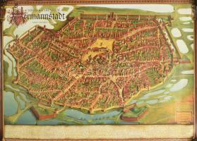 Erdélyi városok középkori látképe: Kolozsvár, Temesvár, Brassó, Nagyszeben, stb. Össz. 6 db történel...