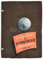 1942-43 A Tungsram reklámterve egyedi 120 oldalas nyomtatvány, benne a cég összes kiadott, vagy kiadni tervezett reklám nyomtatvány, szórólapja, bemutató füzete, hozzá szöveges értékelés, számos neves grafikus munkájával. Spirálfűzött papírkötésben