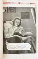 1942-43 A Tungsram reklámterve egyedi 120 oldalas nyomtatvány, benne a cég összes kiadott, vagy kiad...