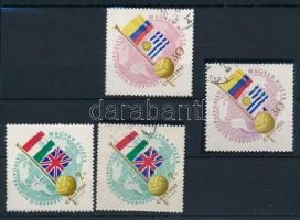 1962 Labdarúgó VB 30f és 2Ft elcsúszott kék-piros színekkel + támpéldányok