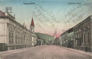 Nagyszőlős  Werbőczi street with bank