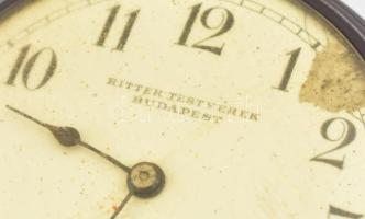 Ritter Testvérek Budapest zsebóra feliratos számlap, sérült számlap, szerkezet Enigma. fém tokkal ja...