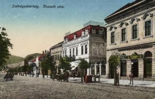 Székelyudvarhely with tobacco shop and Hotel Budapest