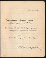 1925-1926 Dr. Varga Oszkár: Élelmiszerek, élvezeti cikkek mikroszkópos vizsgálata. 1. A lisztes anya...