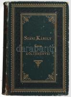 Szász Károly kisebb költeményei I. köt. Bp., 1883, Franklin, 1 (címkép) t.+VII++1+399 p. Kiadói aranyozott egészvászon-kötés, kopott, foltos borítóval, sérült gerinccel, laza fűzéssel.