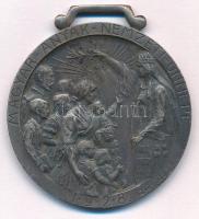 Zsákodi Csiszér János (1883-1953) 1928. Magyar Anyák Nemzeti Ünnepe ezüstözött bronz emlékérem füllel, peremen BRONZ beütéssel (44x40mm) T:AU,XF
