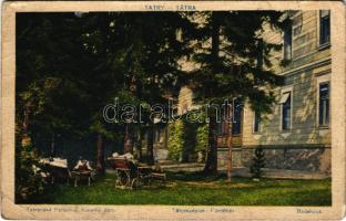 1924 Tátraszéplak, Tatranska Polianka, Westerheim (Magas-Tátra, Vysoké Tatry); Kúpelny dom / fürdőház. Kiadja Földes Samu 59. sz. / Badehaus / spa, bathing house (EB)