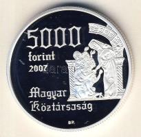 2007. 5000Ft Ag "Árpád-házi Szent Erzsébet" T:PP Csak 8000 db!