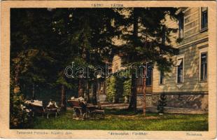 Tátraszéplak, Tatranska Polianka, Westerheim (Magas-Tátra, Vysoké Tatry); Kúpelny dom / fürdőház. Kiadja Földes Samu 59. sz. / Badehaus / spa, bathing house