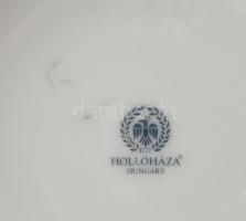 Hollóházi Hortenzia mintás porcelán váza. Kézzel festett, jelzett, hibátlan 22 cm