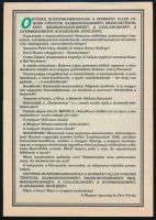 cca 1995-1997 Magyarok! MIÉP szórólap, hajtásnyommal. 21x14,5 cm