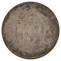 NSZK 1987. "Friedrichsdorf alapításának 300. évfordulója 1687-1987" fém emlékérem eredeti tokban (20mm) T:AU patina FRG 1987. "300 Jahre Friedrichsdorf 1687-1987" metal commemorative medallion in original case (20mm) C:AU patina