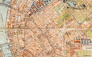 cca 1910-20 Kogutowicz Manó: Budapest székesfőváros egész területének térképe, 1:25.000, 6. kiadás, ...