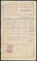 1942 Csorna, Rábaközi Cukorkagyár fejléces számla
