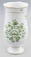 Hollóházi Scarbantia mintás porcelán váza, matricás, jelzett, kis kopásnyomokkal, m: 21,5 cm