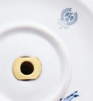 Hollóházi Erika mintás emeletes kínáló. Jelzéssel, hibátlan, d: 26 cm, m: 32 cm /// "Erika a Cl...