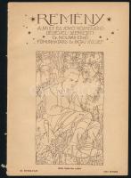 1917 A Remény júniusi száma, Kate Ephraim címlaprajzával, zsidó ifjúsági folyóirat, 28p