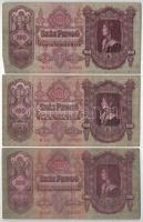 1930. 100P (3x) az egyik csillagos sorszámú + 1945. 100P + 1000P + 1946. 100.000.000P + 1962. 10Ft T...