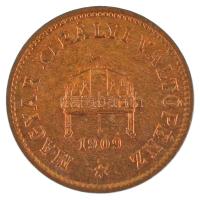 1909KB 2f bronz T:XF,VF karc, kis ph