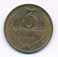 Szovjetunió 1989. 3k T:AU patina Soviet Union 1989. 3 Kopecks C:AU patina Krause Y#128a